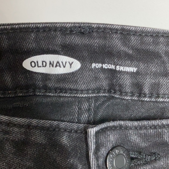 Old Navy pop icon skinny black jeans size 10S - Picture 3 of 8